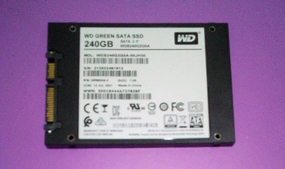 SSD SATA 240GB WD GREEN